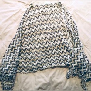 Woven poncho